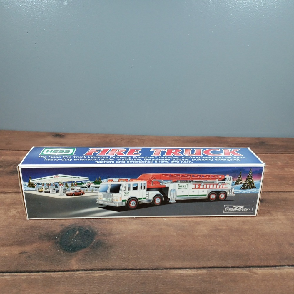 Hess Fire Truck Toy with Box Working Lights and Sounds